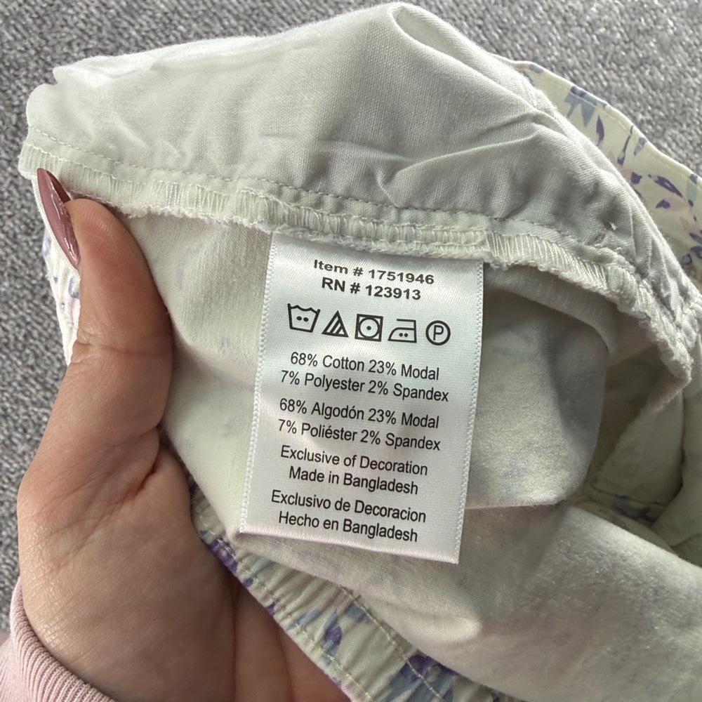 Jachs Girlfriend Floral Print Shorts Chino White Purple Womens S - Picture 6 of 8